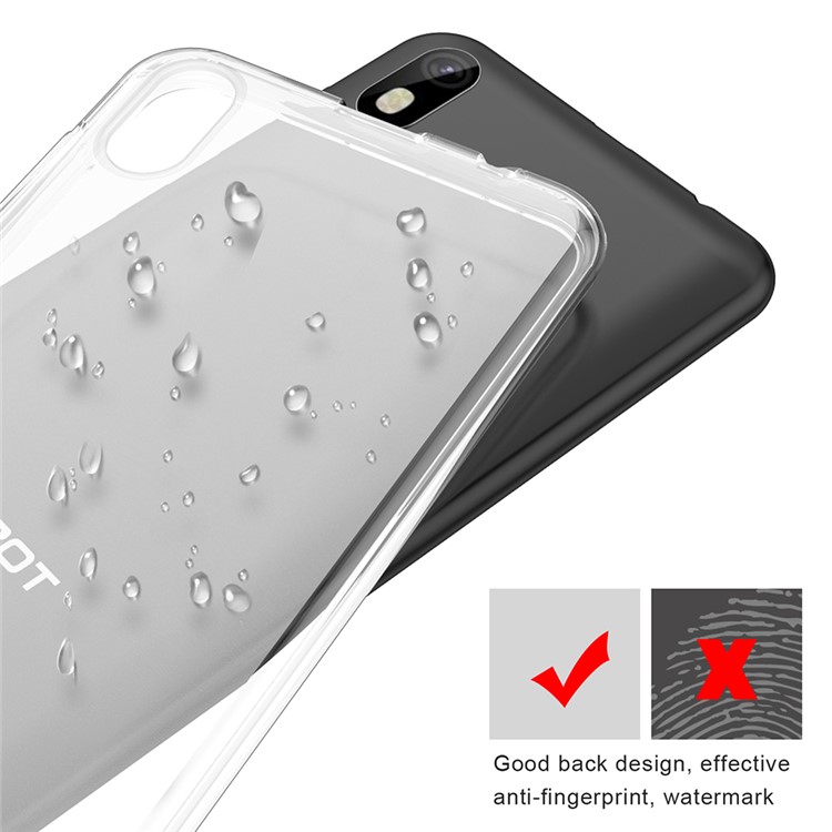 Shockproof Matte Clear TPU Phone Shell for Cubot J5 2019 - Transparent-5