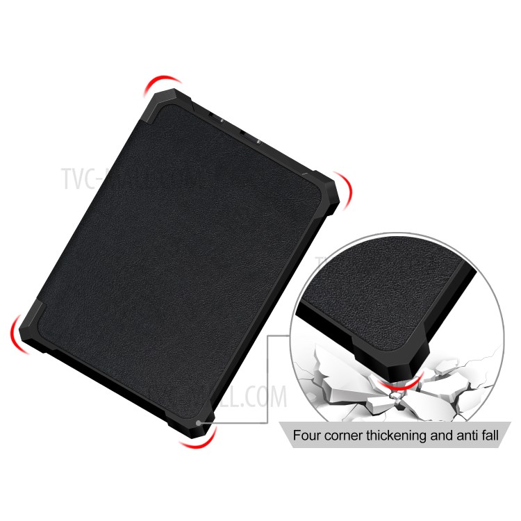 PU Leather Stand Wake/Sleep Protective Cover for Kobo Nia - Black-6