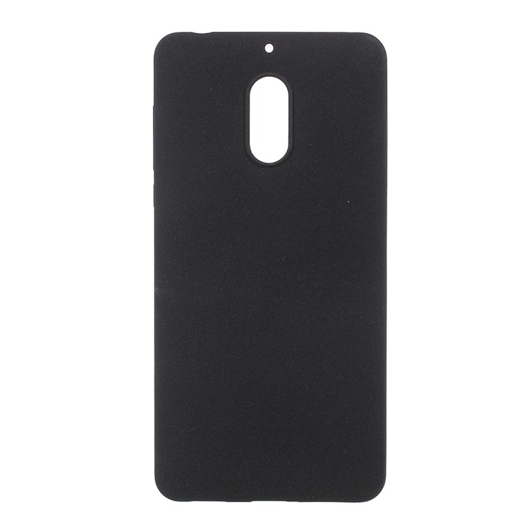 Frosted Anti-fingerprint TPU Mobile Phone Shell for Nokia 6 - Black-1