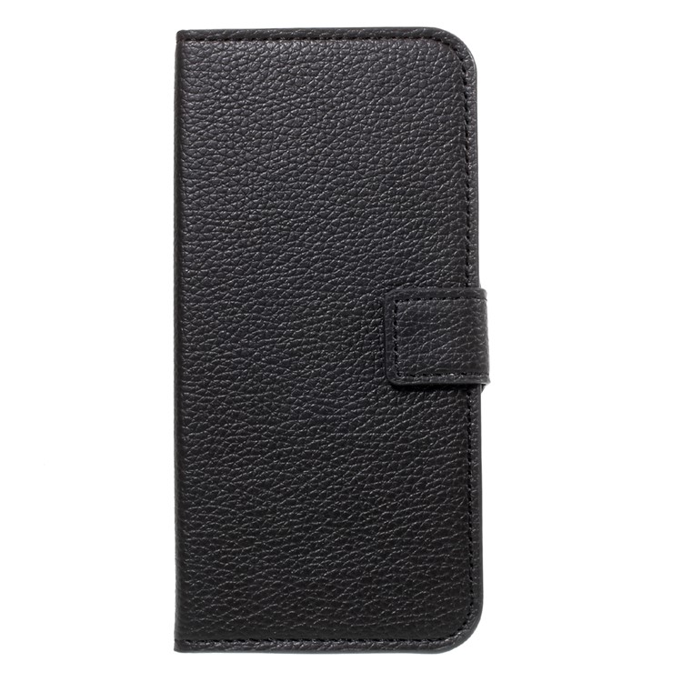Bolsa Magnética De Pele Litchi Para Nokia 5 - Preto-3