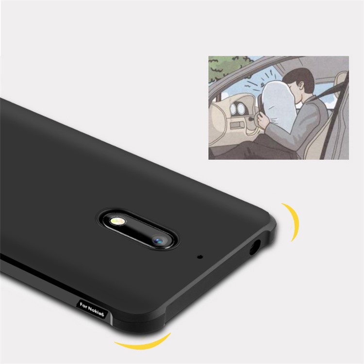 All-wrapped Drop-proof TPU Mobile Phone Case for Nokia 6 - Black-7