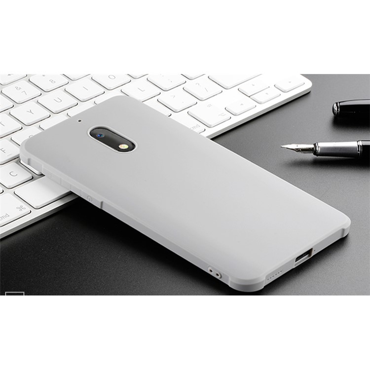 All-wrapped Drop-proof TPU Mobile Phone Casing for Nokia 6 - White-2