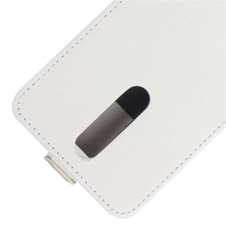 For Nokia 8 Crazy Horse Skin Leather Vertical Flip Phone Case - White-2