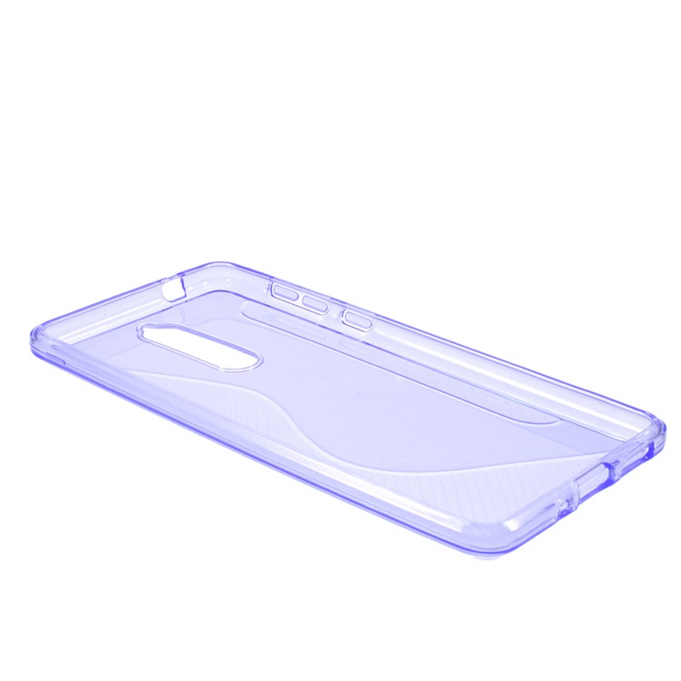 S-line Carbon Frosted TPU Cover for Nokia 8 - Purple-3