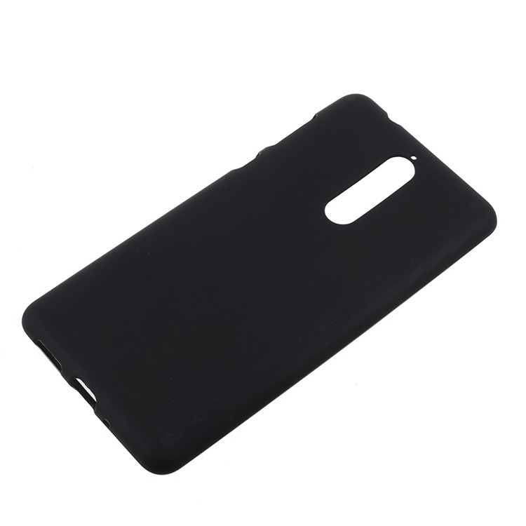 Double Sided Matte TPU Gel Case for Nokia 8 - Black-1