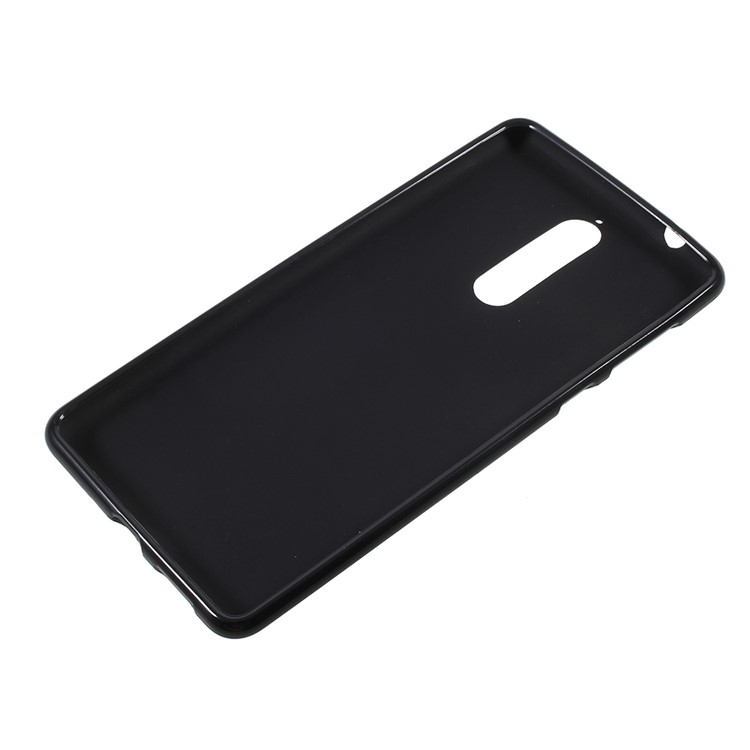 Double Sided Matte TPU Gel Case for Nokia 8 - Black-3