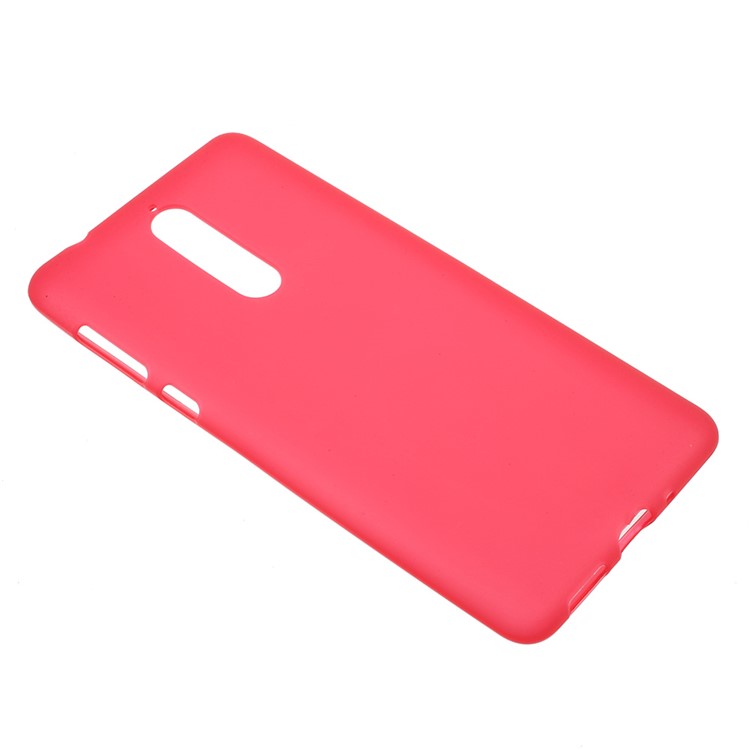Double Sided Matte TPU Phone Case for Nokia 8 - Red-2