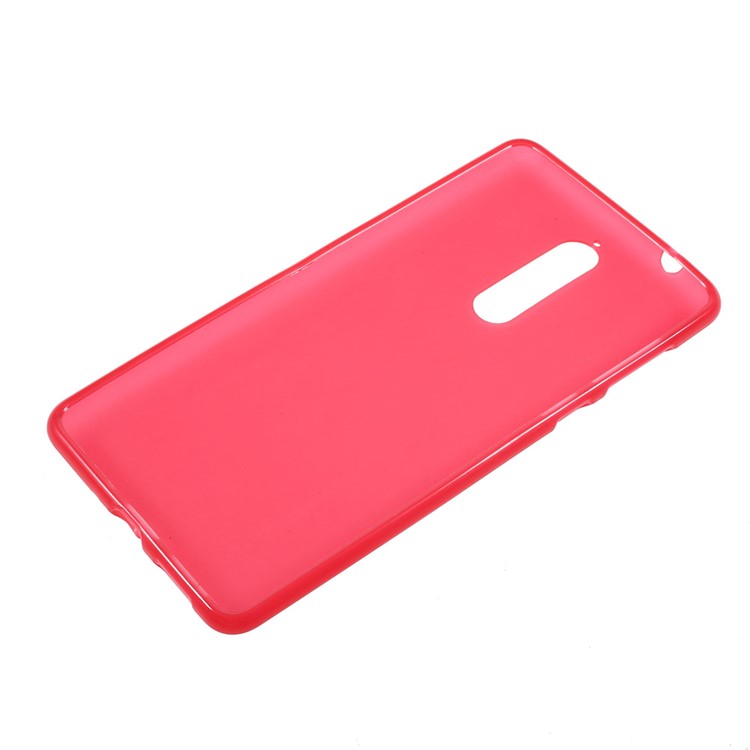 Double Sided Matte TPU Phone Case for Nokia 8 - Red-3
