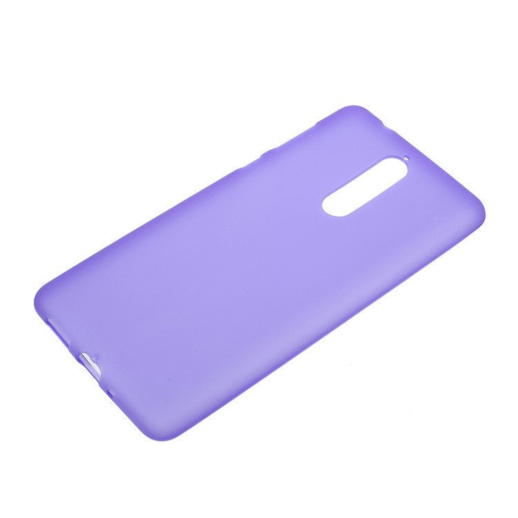 Double Sided Matte TPU Mobile Phone Cover for Nokia 8 - Purple-1