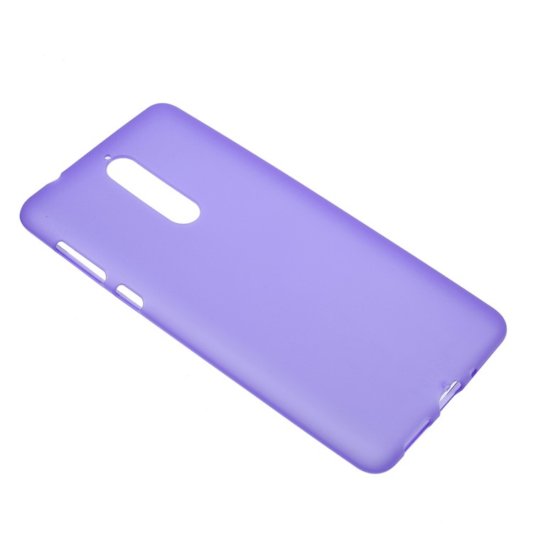 Double Sided Matte TPU Mobile Phone Cover for Nokia 8 - Purple-3