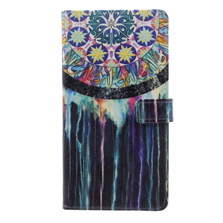 Pattern Printing PU Leather Wallet Phone Cover with Stand for Nokia 8 - Dream Catcher-1