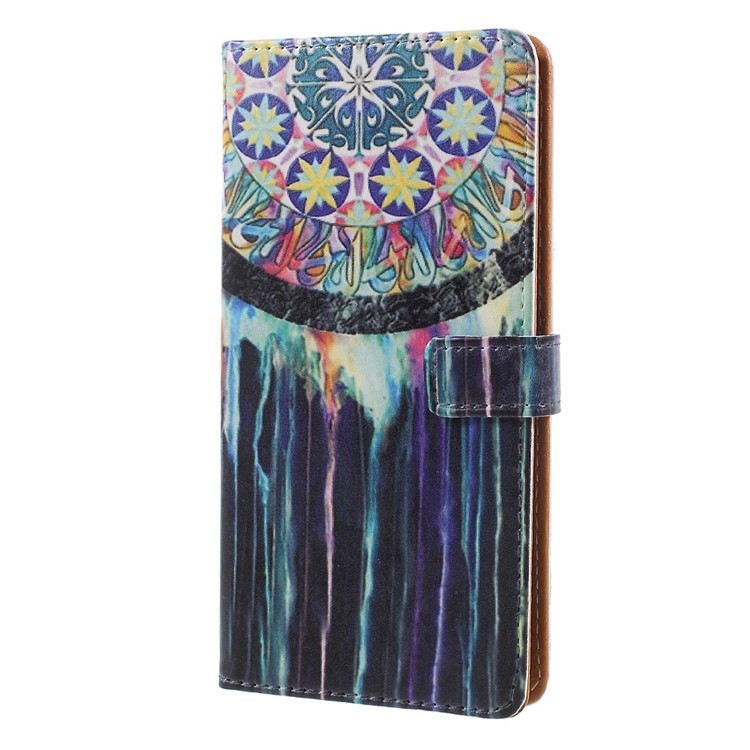 Pattern Printing PU Leather Wallet Phone Cover with Stand for Nokia 8 - Dream Catcher-2