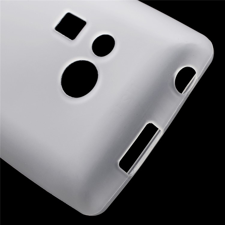 Matte Anti-fingerprint TPU Mobile Casing for Nokia 216 / 216 Dual SIM - White-5