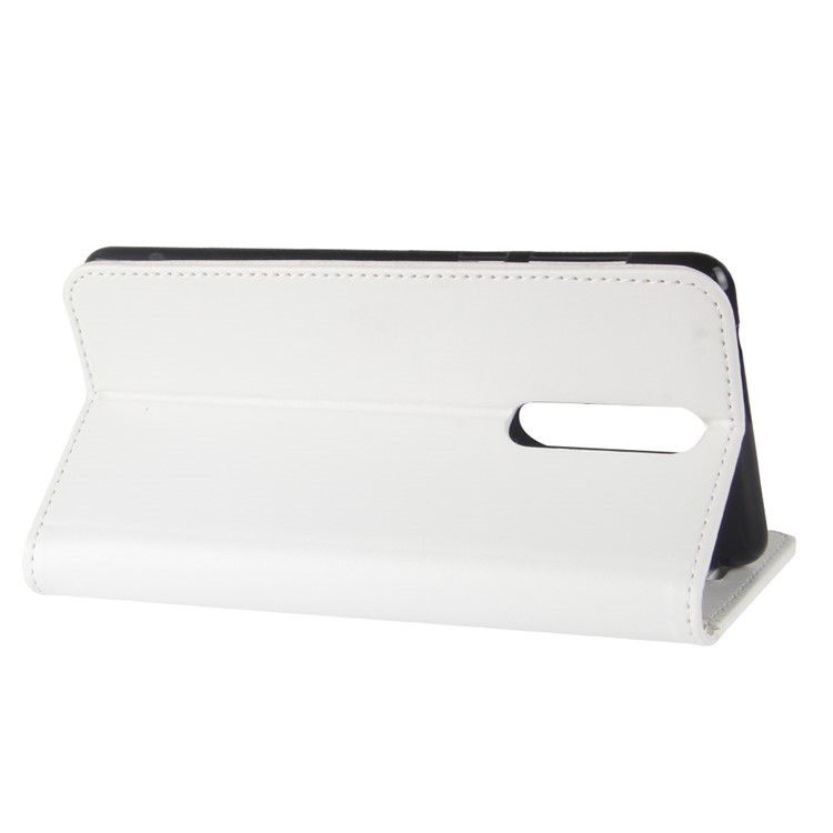 Crazy Horse Stand Wallet Leather Case for Nokia 8 - White-6