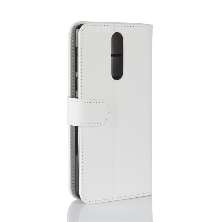 Crazy Horse Stand Wallet Leather Case for Nokia 8 - White-7