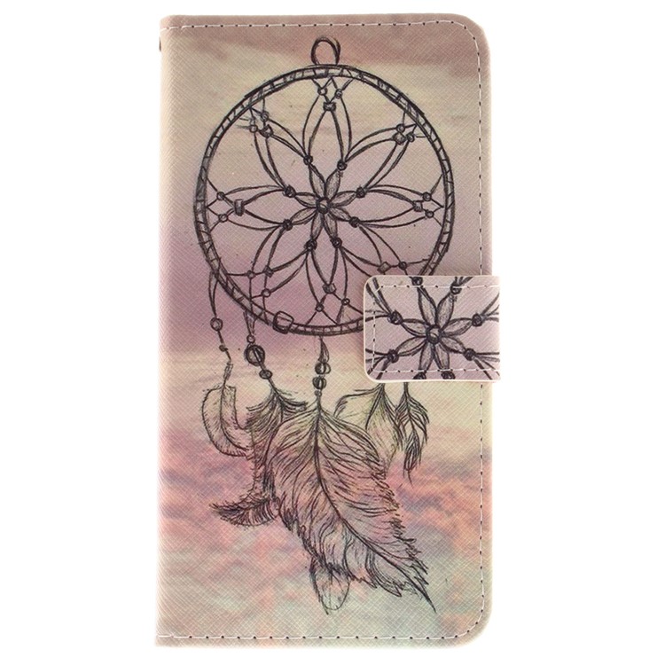 Patterned PU Leather Cover with Wallet Slots for Nokia 8 - Dream Catcher-2