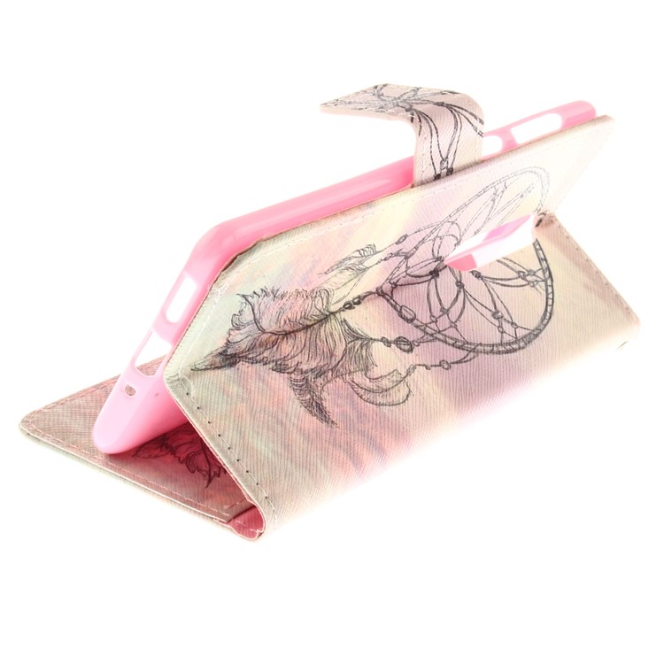 Patterned PU Leather Cover with Wallet Slots for Nokia 8 - Dream Catcher-7