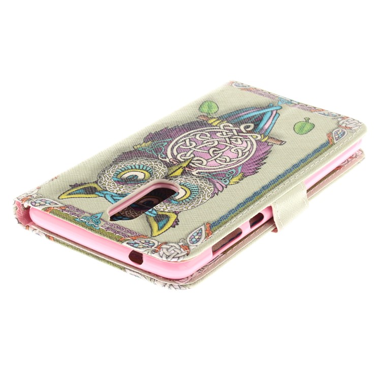 Printing Pattern Wallet Leather Flip Stand Shell for Nokia 8 - Cool Owl-5