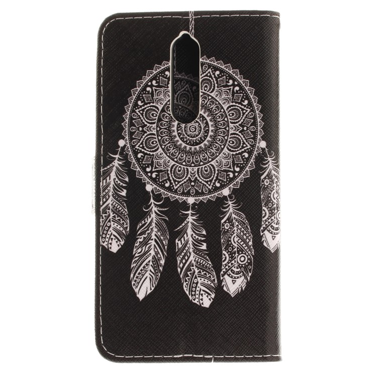 Patterned Leather Card Slots Flip Shell for Nokia 8 - Tribal Dreamcatcher-3