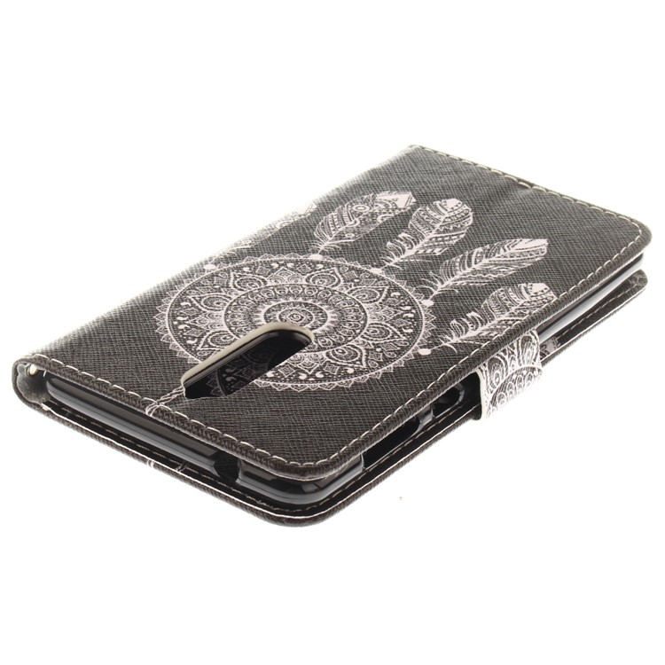 Patterned Leather Card Slots Flip Shell for Nokia 8 - Tribal Dreamcatcher-4