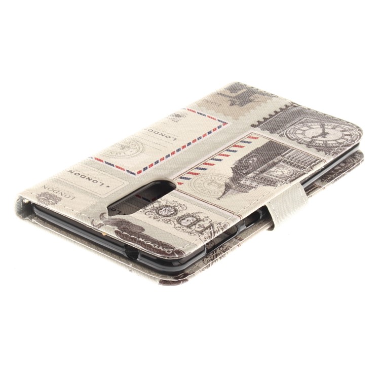 Pattern Printing Wallet Stand Leather Protective Mobile Phone Casing with Magnet for Nokia 8 - London-5
