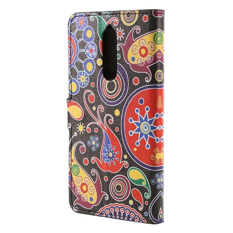 Pattern Printing PU Leather Magnetic Wallet Stand Protective Phone Shell for Nokia 8 - Abstract Pattern-2
