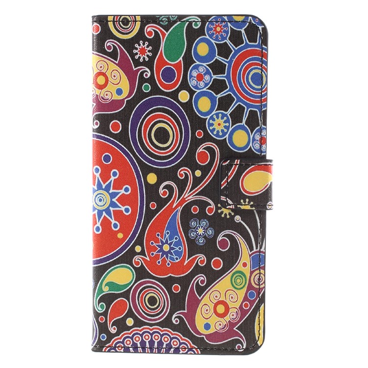 Pattern Printing PU Leather Magnetic Wallet Stand Protective Phone Shell for Nokia 8 - Abstract Pattern-3