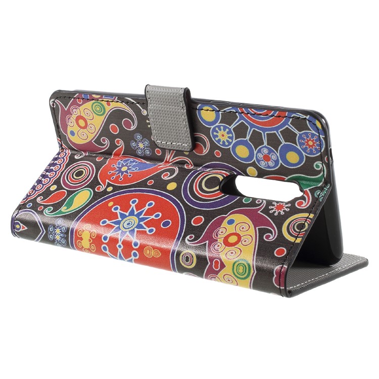 Pattern Printing PU Leather Magnetic Wallet Stand Protective Phone Shell for Nokia 8 - Abstract Pattern-5