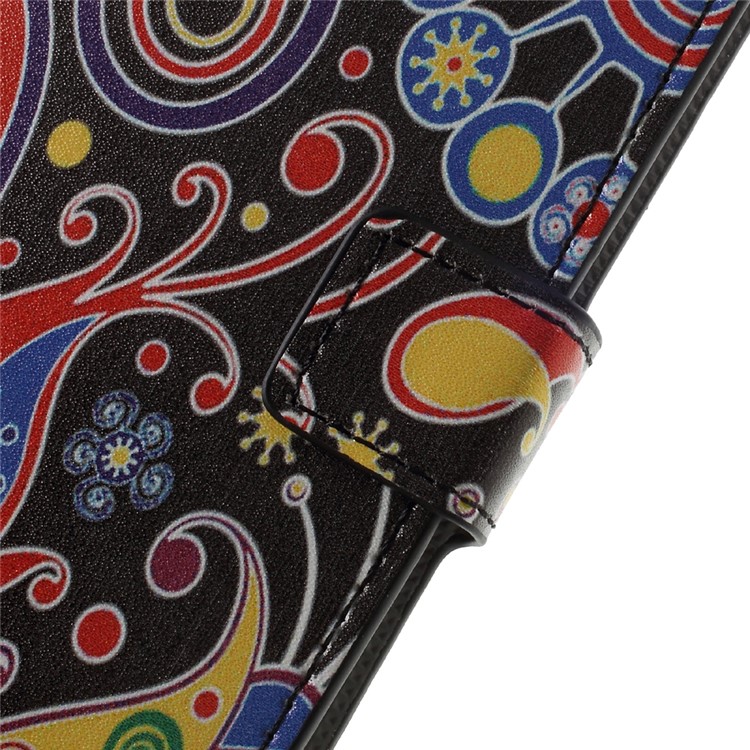 Pattern Printing PU Leather Magnetic Wallet Stand Protective Phone Shell for Nokia 8 - Abstract Pattern-9