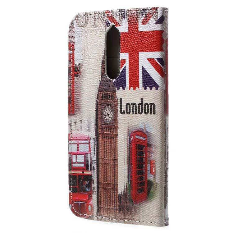 Pattern Printing Wallet Leather Flip Stand Phone Case for Nokia 8 - Big Ben and UK Flag-3