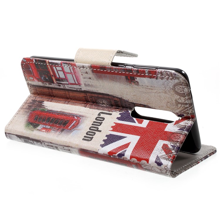 Pattern Printing Wallet Leather Flip Stand Phone Case for Nokia 8 - Big Ben and UK Flag-4