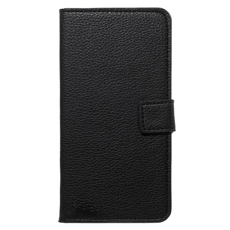 Litchi Texture Wallet Leather Stand Phone Case for Nokia 8 - Black-2