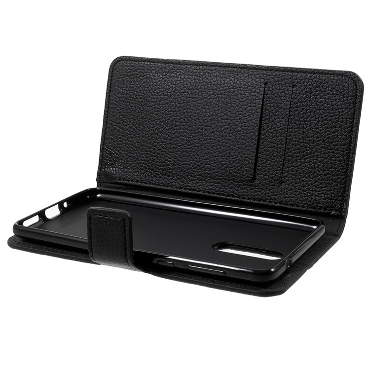 Litchi Texture Wallet Leather Stand Phone Case for Nokia 8 - Black-6