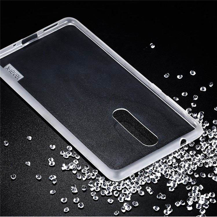X-LEVEL for Nokia 8 Anti-skid Clear TPU Gel Case - Transparent-2