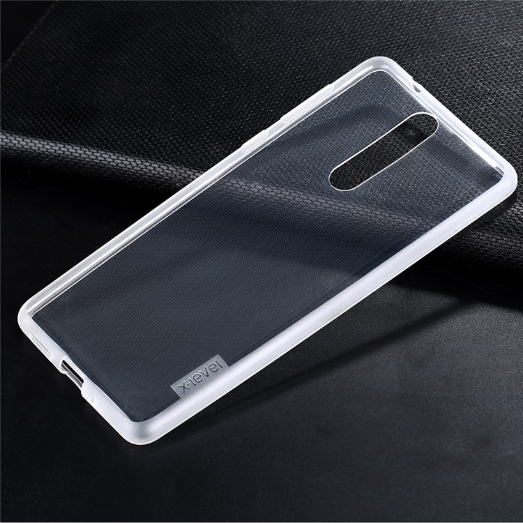 X-LEVEL for Nokia 8 Anti-skid Clear TPU Gel Case - Transparent-3