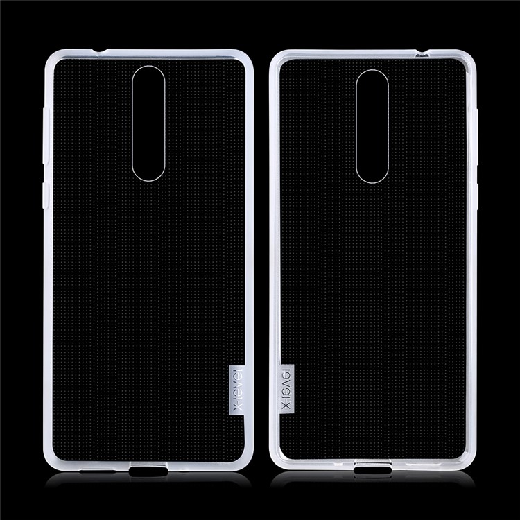 X-LEVEL for Nokia 8 Anti-skid Clear TPU Gel Case - Transparent-7