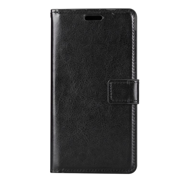 Crazy Horse Leather Wallet Case for Nokia 3 - Black-2