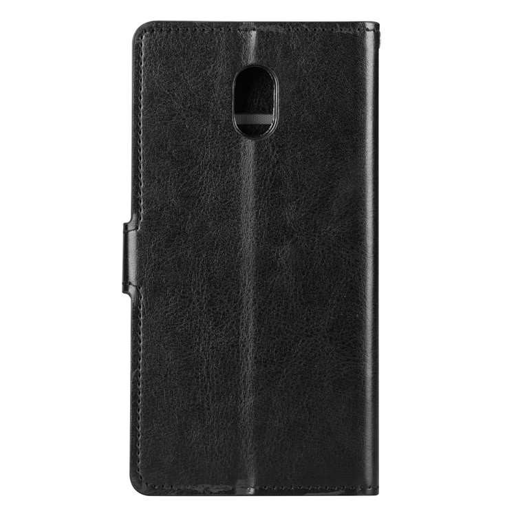 Crazy Horse Leather Wallet Case for Nokia 3 - Black-3