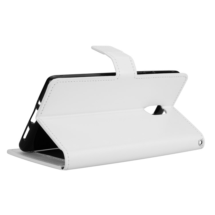 Crazy Horse Leather Wallet Cover for Nokia 3 - White-4