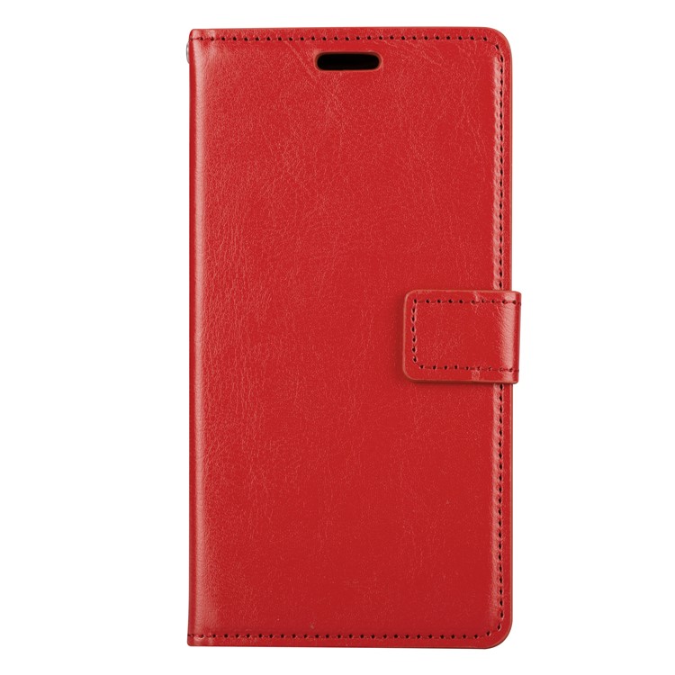 Crazy Horse Leather Card Holder Case for Nokia 3 - Red-2