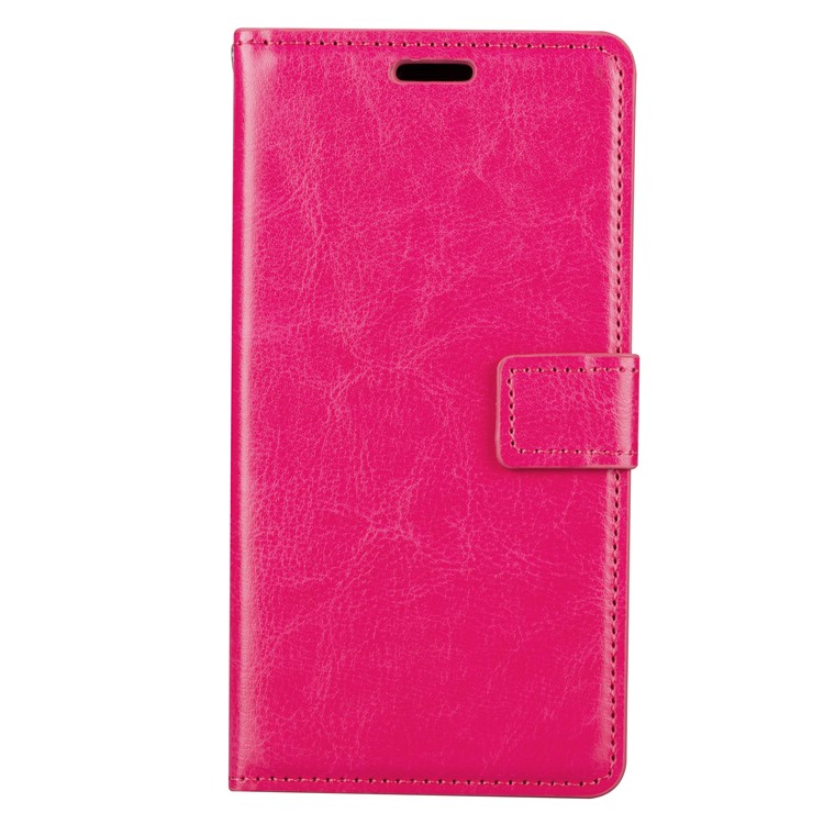 Crazy Horse Wallet Leather Stand Case for Nokia 3 - Rose-2