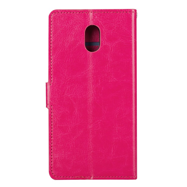 Crazy Horse Wallet Leather Stand Case for Nokia 3 - Rose-3