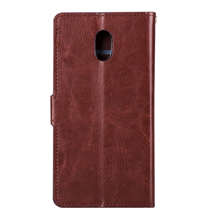Crazy Horse PU Leather Wallet Case for Nokia 3 - Brown-3