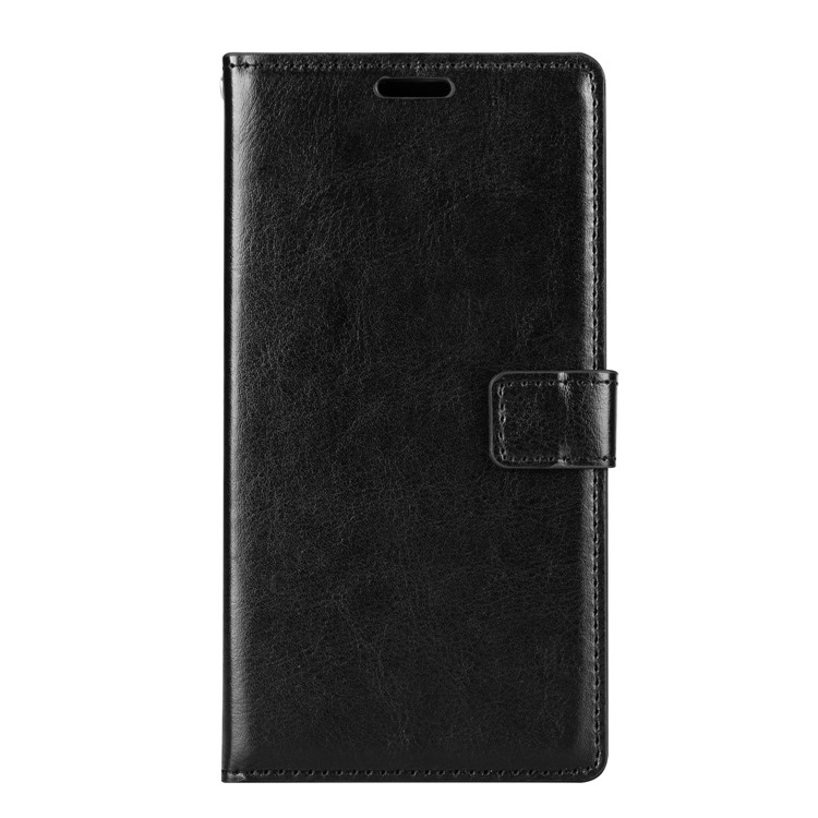 Crazy Horse Wallet Leather Stand Case for Nokia 5 - Black-2