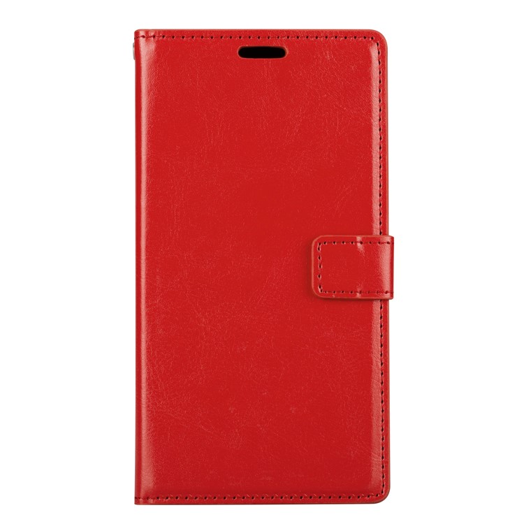 Crazy Horse Wallet Leather Magnetic Case for Nokia 5 - Red-2
