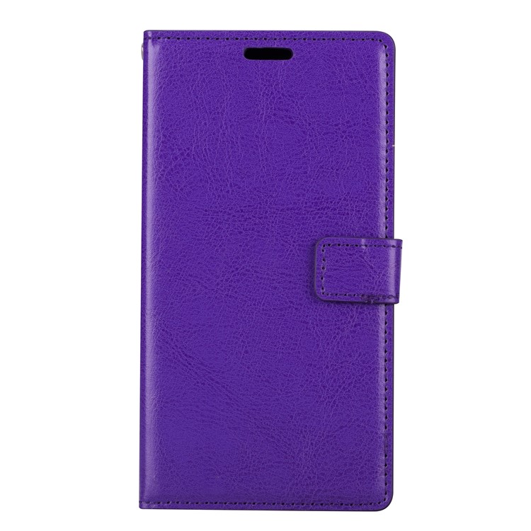 Crazy Horse Magnetic Leather Stand Case for Nokia 5 - Purple-2