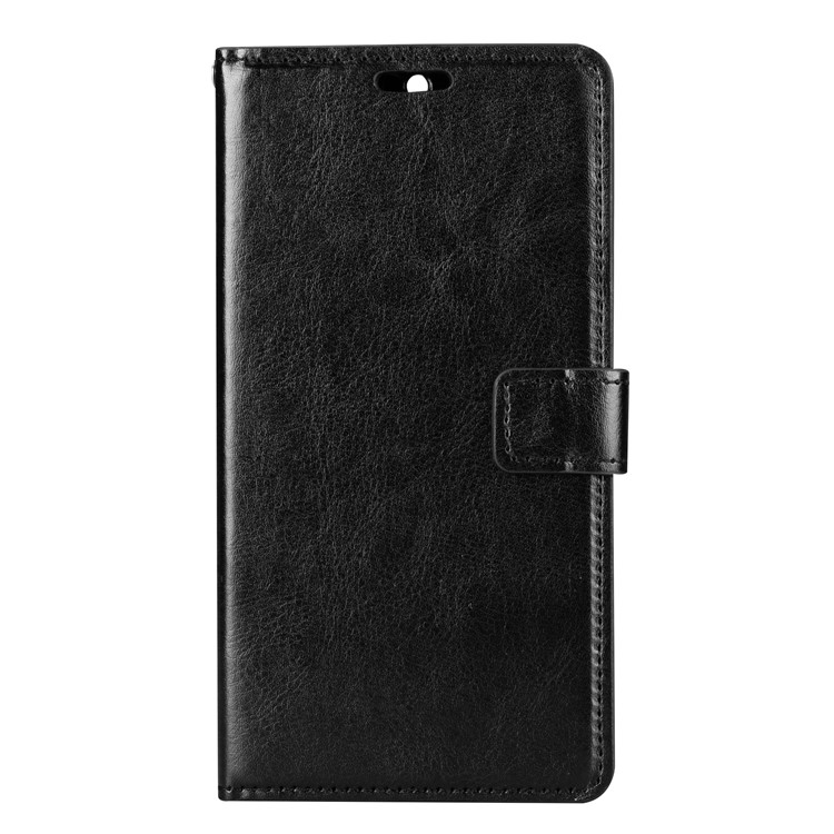 Crazy Horse Magnetic Stand Wallet Leather Cell Phone Case for Nokia 6 - Black-2