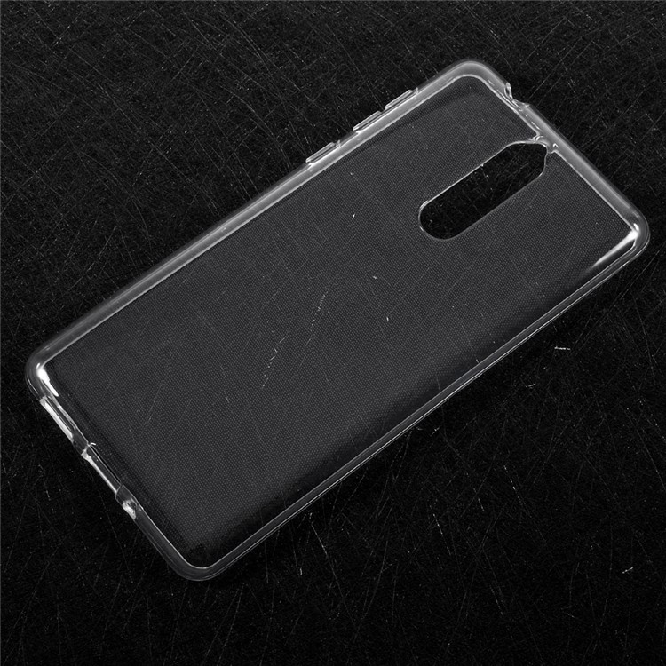 Clear TPU Mobile Phone Back Case with Non-slip Inner for Nokia 8 - Transparent-1