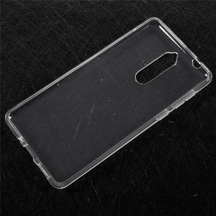 Clear TPU Mobile Phone Back Case with Non-slip Inner for Nokia 8 - Transparent-2
