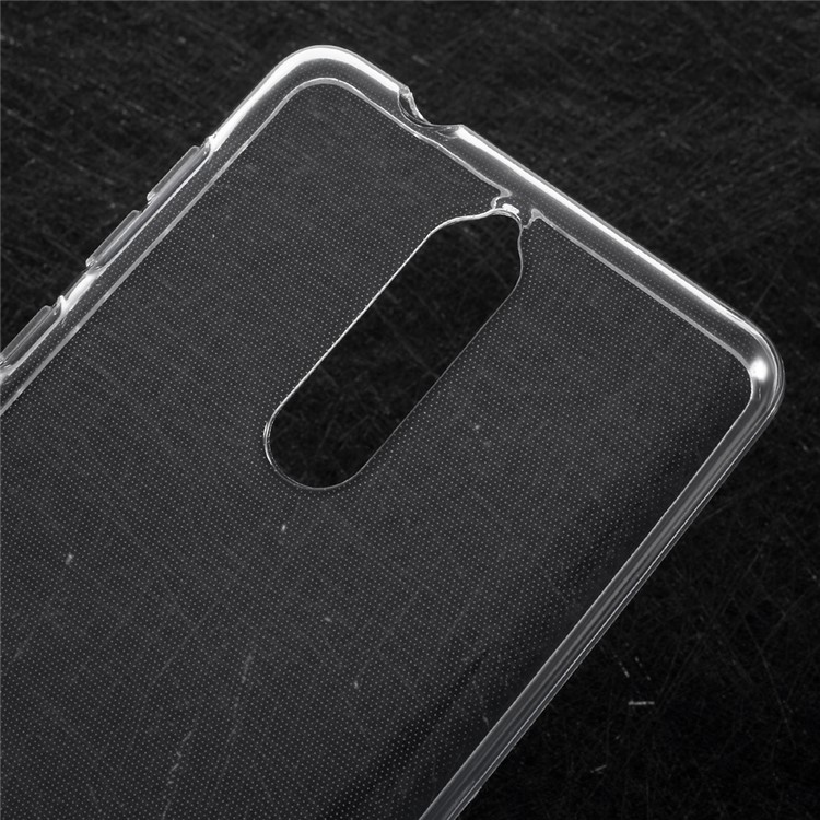 Clear TPU Mobile Phone Back Case with Non-slip Inner for Nokia 8 - Transparent-4